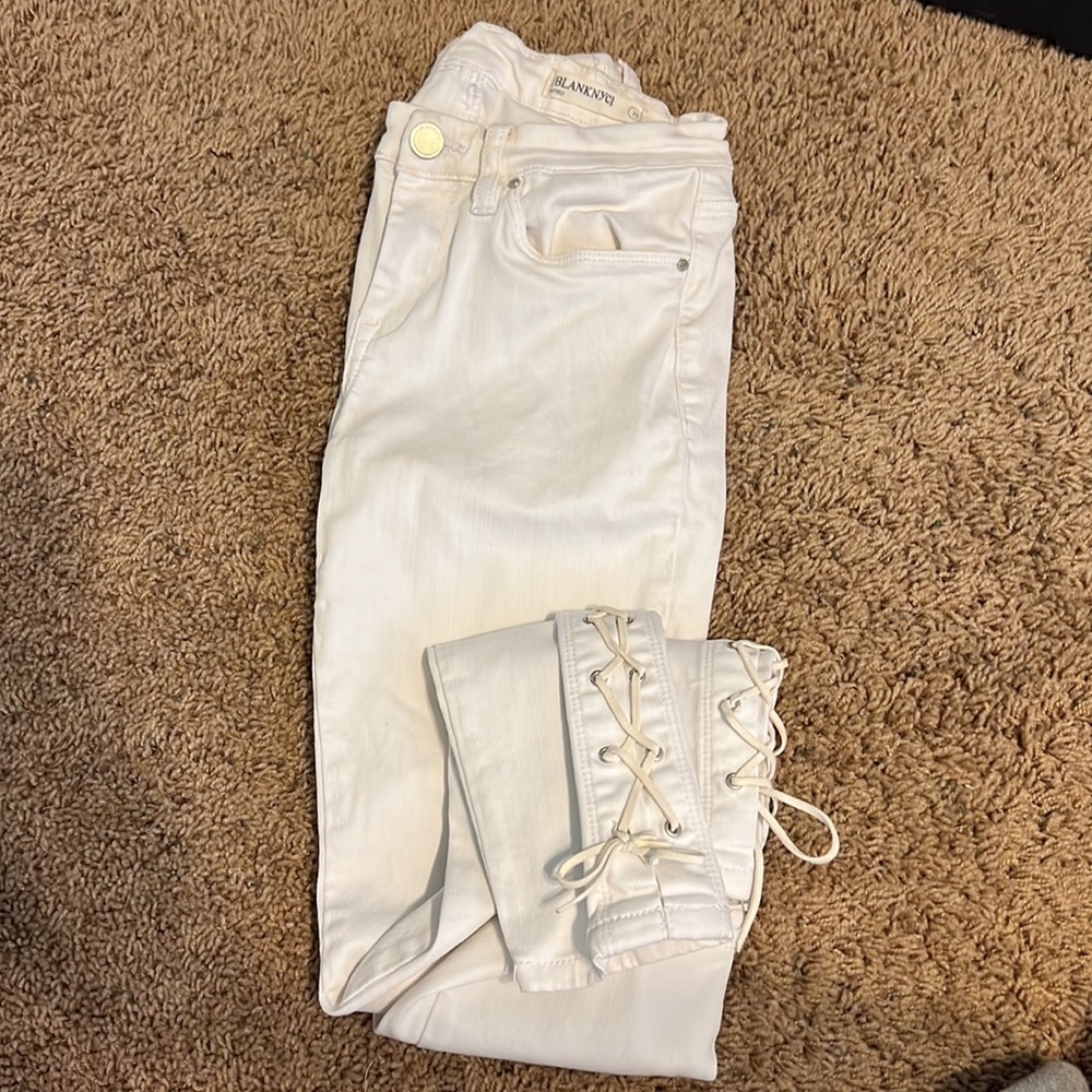 Nordstrom White Blank NYC Stretchy Skinny Jeans
